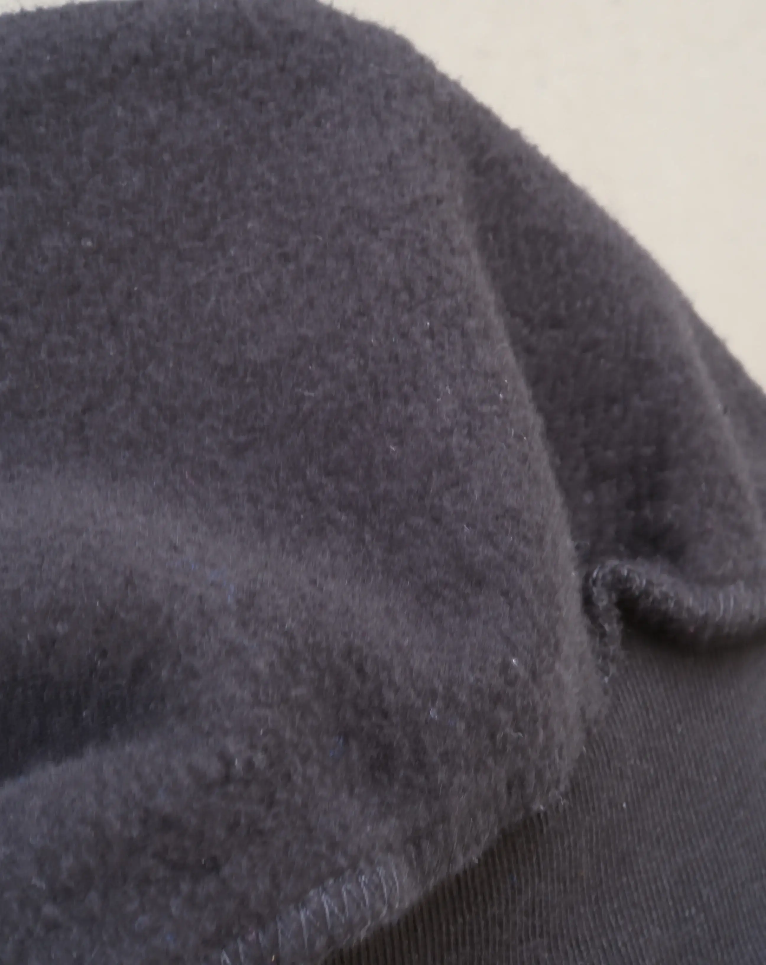 Inner side of sweatshirt 