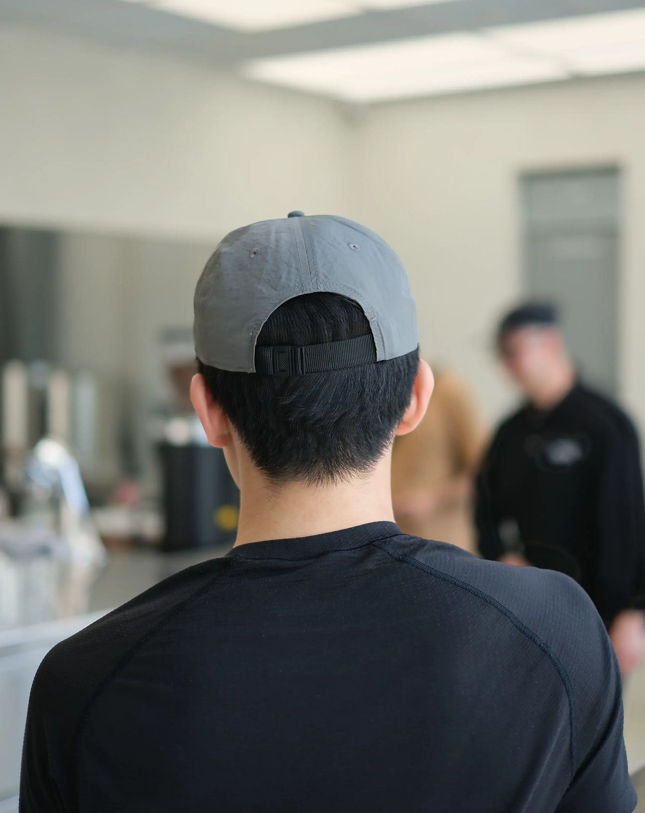 OIDÉ Crinkle Nylon Cap - Dark Grey